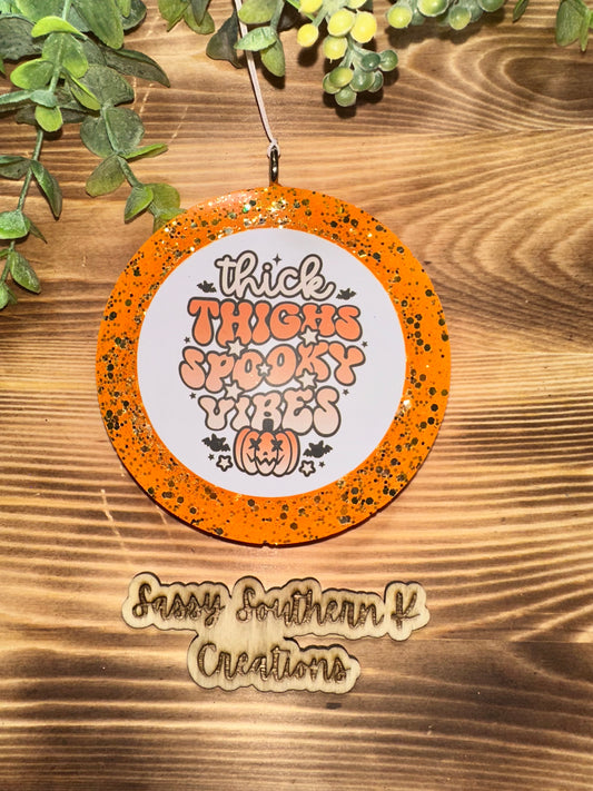 Car Freshie - Thick Thighs - Scent is Bourbon Pumpkin