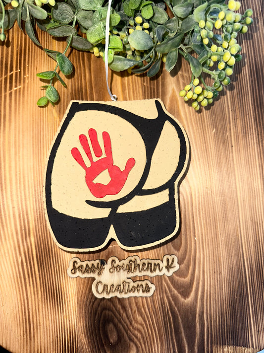 Car Freshie - Butt- Scent is Mahogany Teakwood