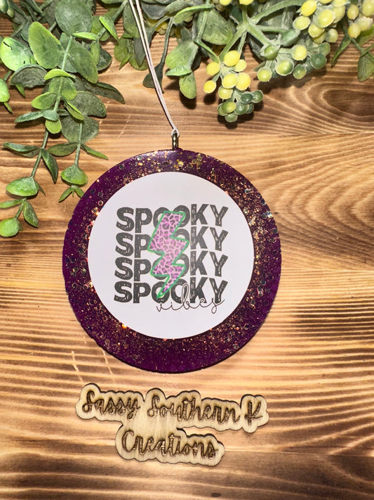 Car Freshie - Spooky - Scent is Vanilla Pumpkin Marshmallow