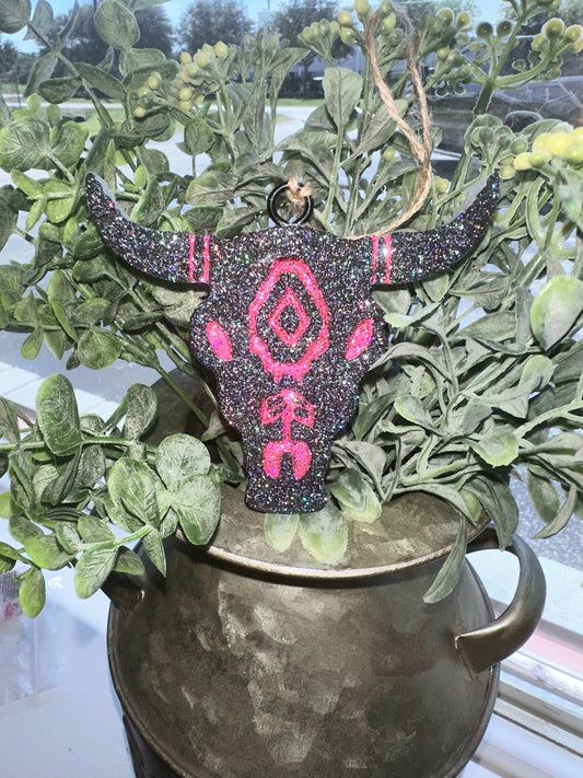 Black & Pink Bull Car Freshie - Strawberry