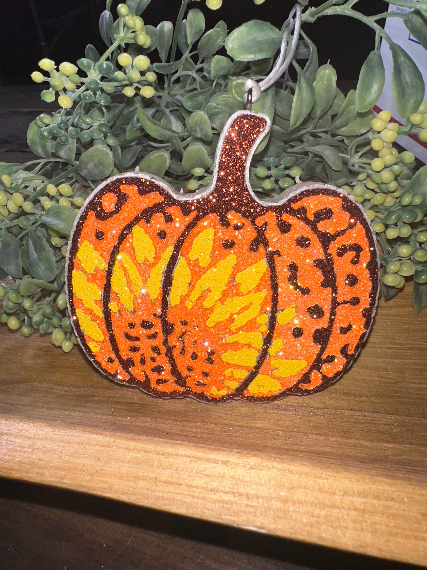 Car Freshie - Sunflower/Pumpkin- Scent is Drunken Pumpkin
