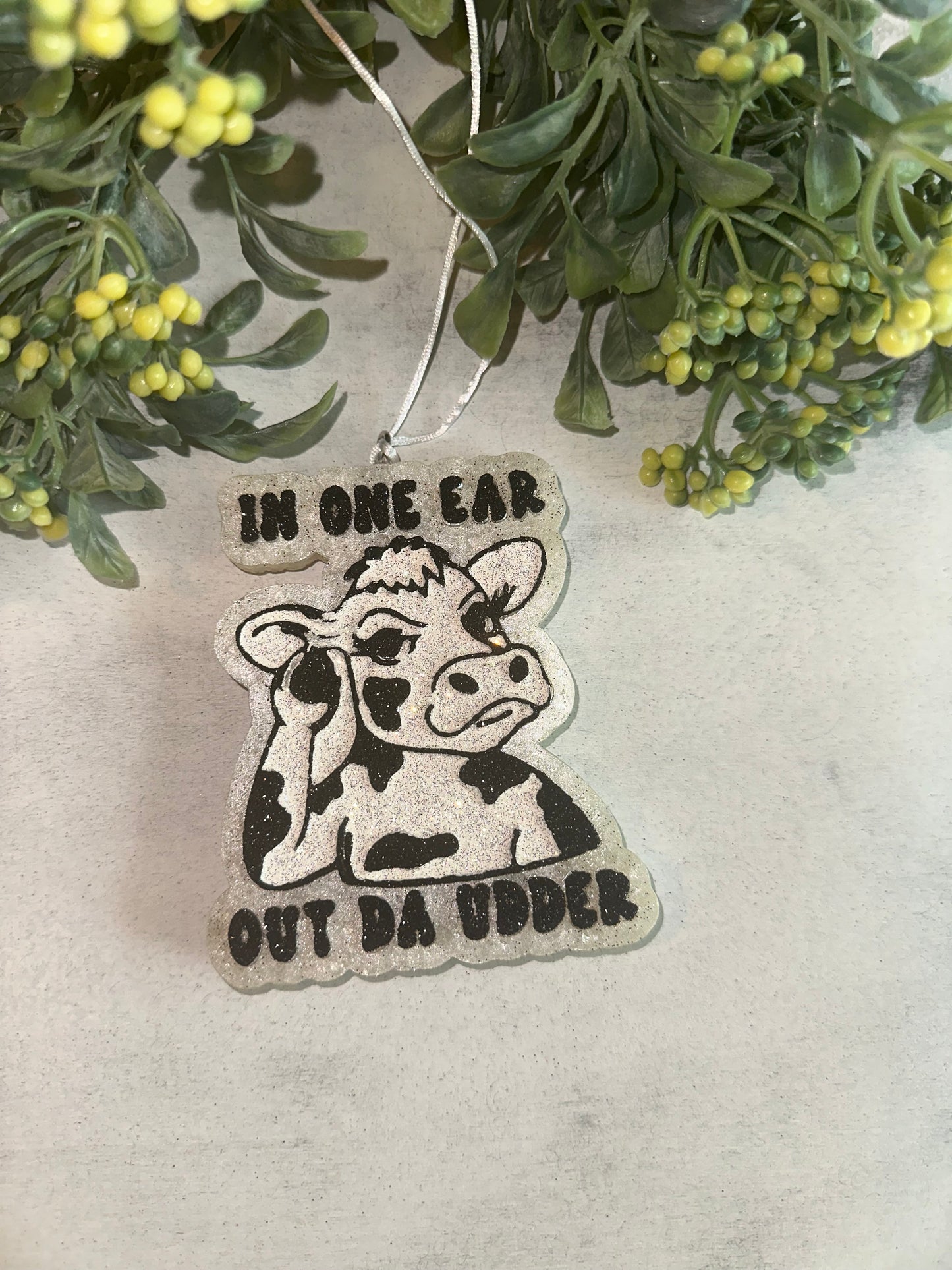 Car Freshie - In One Ear  - Scent is Pink Sugar