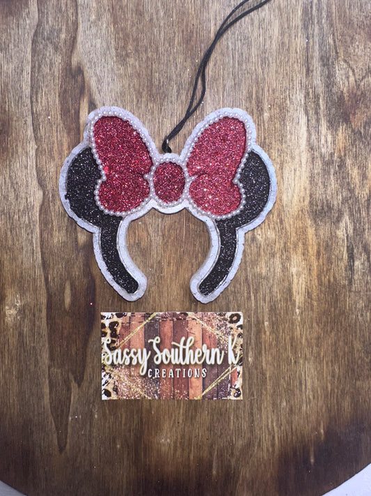 Rhinestone Ears - Car Freshie - Scent is Wonderstruck