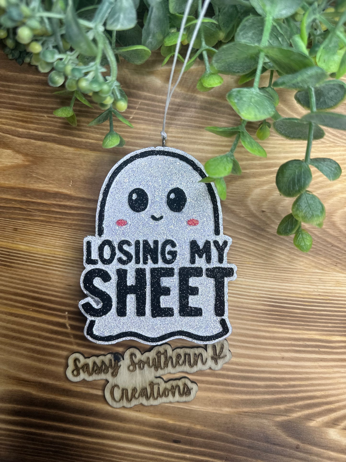 Car Freshie - Losing My Sheet- Scent is Pumpkin Caramel Crunch