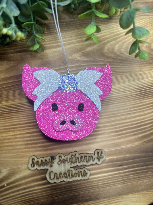 Car Freshie - Pig - Scent is Pink Sugar
