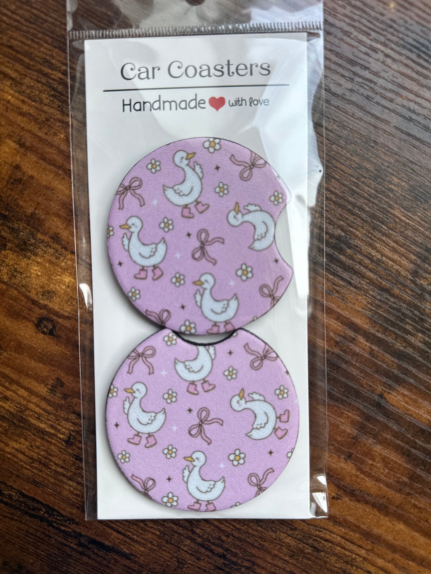 Car Coaster -Neoprene- Goose/Bow