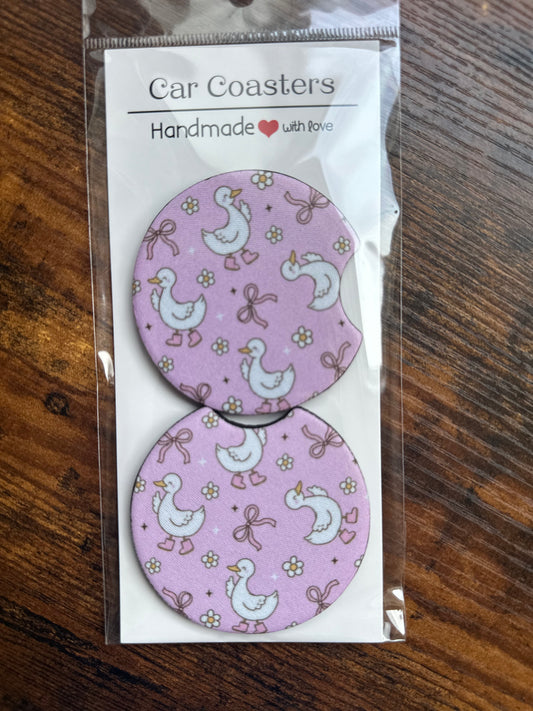 Car Coaster -Neoprene- Goose/Bow