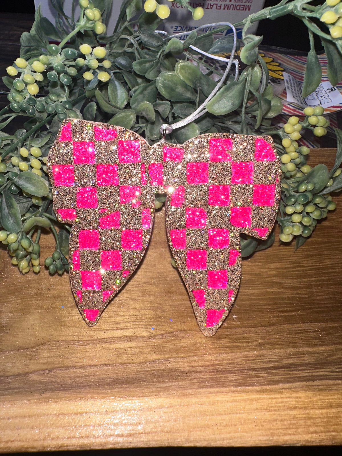 Car Freshie - Bow - Scent is Vanilla Lace