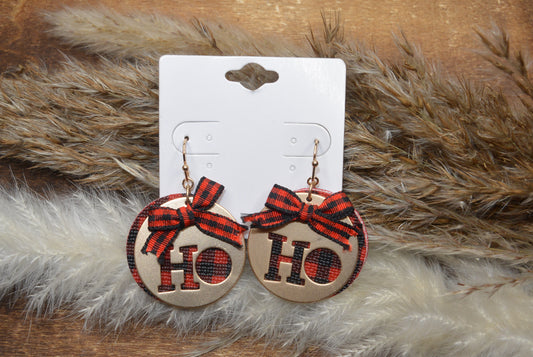 Ho Ho Christmas Earrings