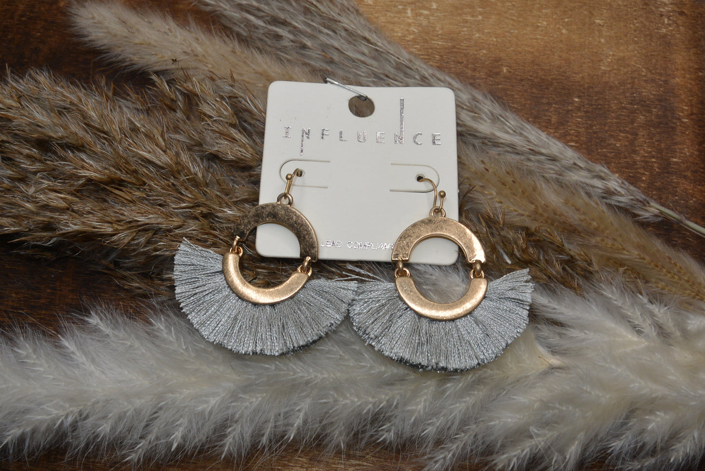 Grey/Gold Earrings