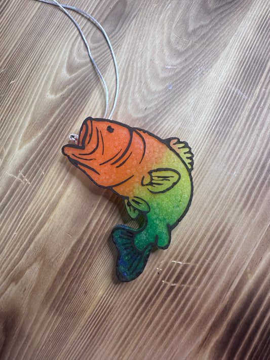 Car Freshie - Fish - Scent is Sugared Suede