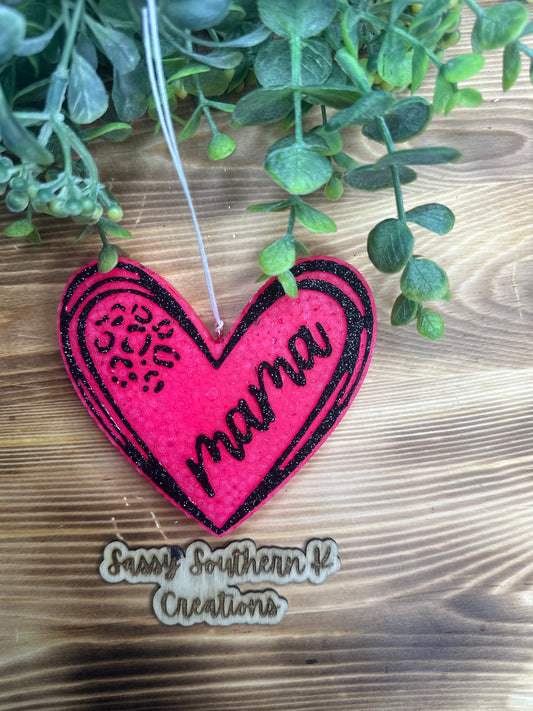 Car Freshie - Mama Heart - Naked Cactus