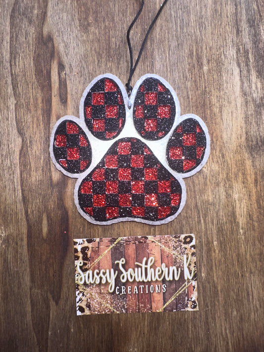 Paw - Car Freshie - Scent is Dark Kiss