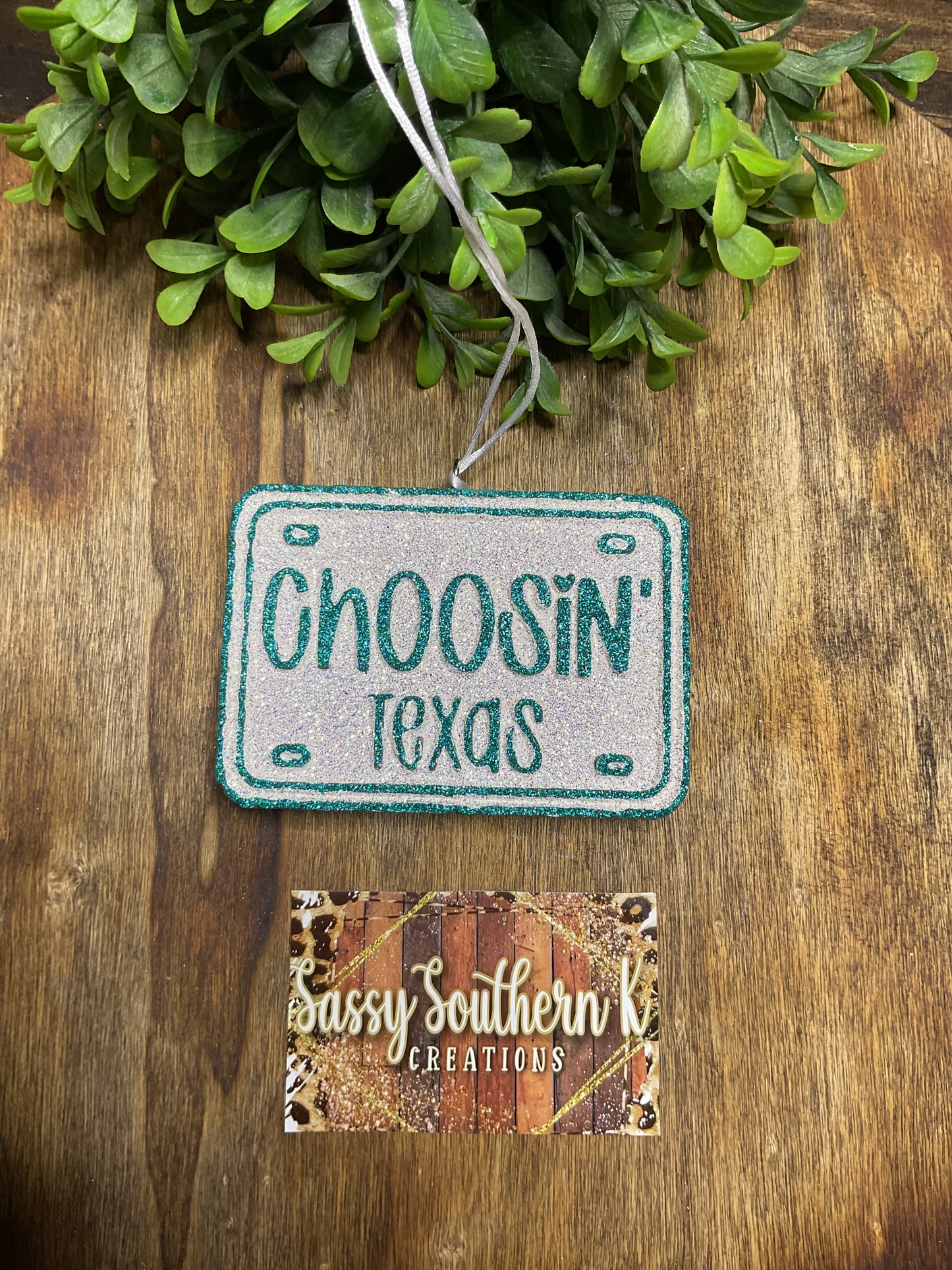 Car Freshie - Choosin Texas - Scent is Black Coconut