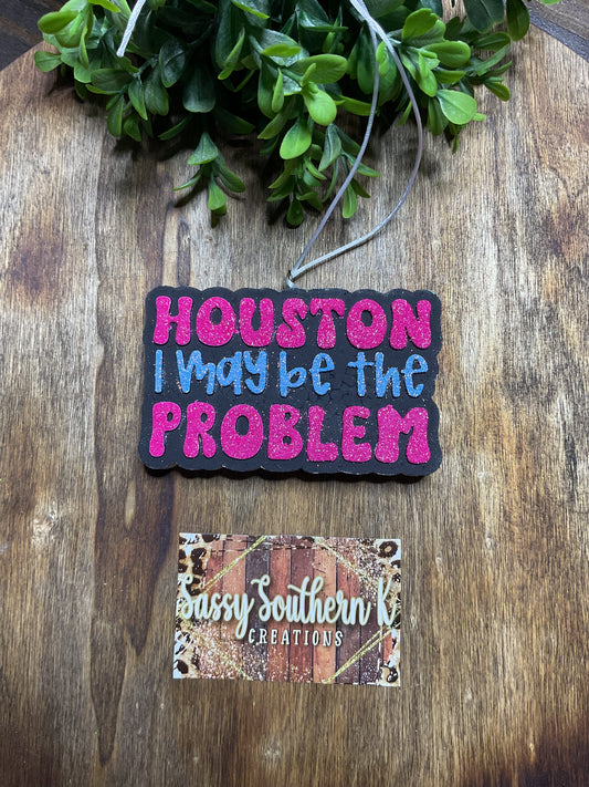 Car Freshie -  Houston - Scent is Strawberry Leather