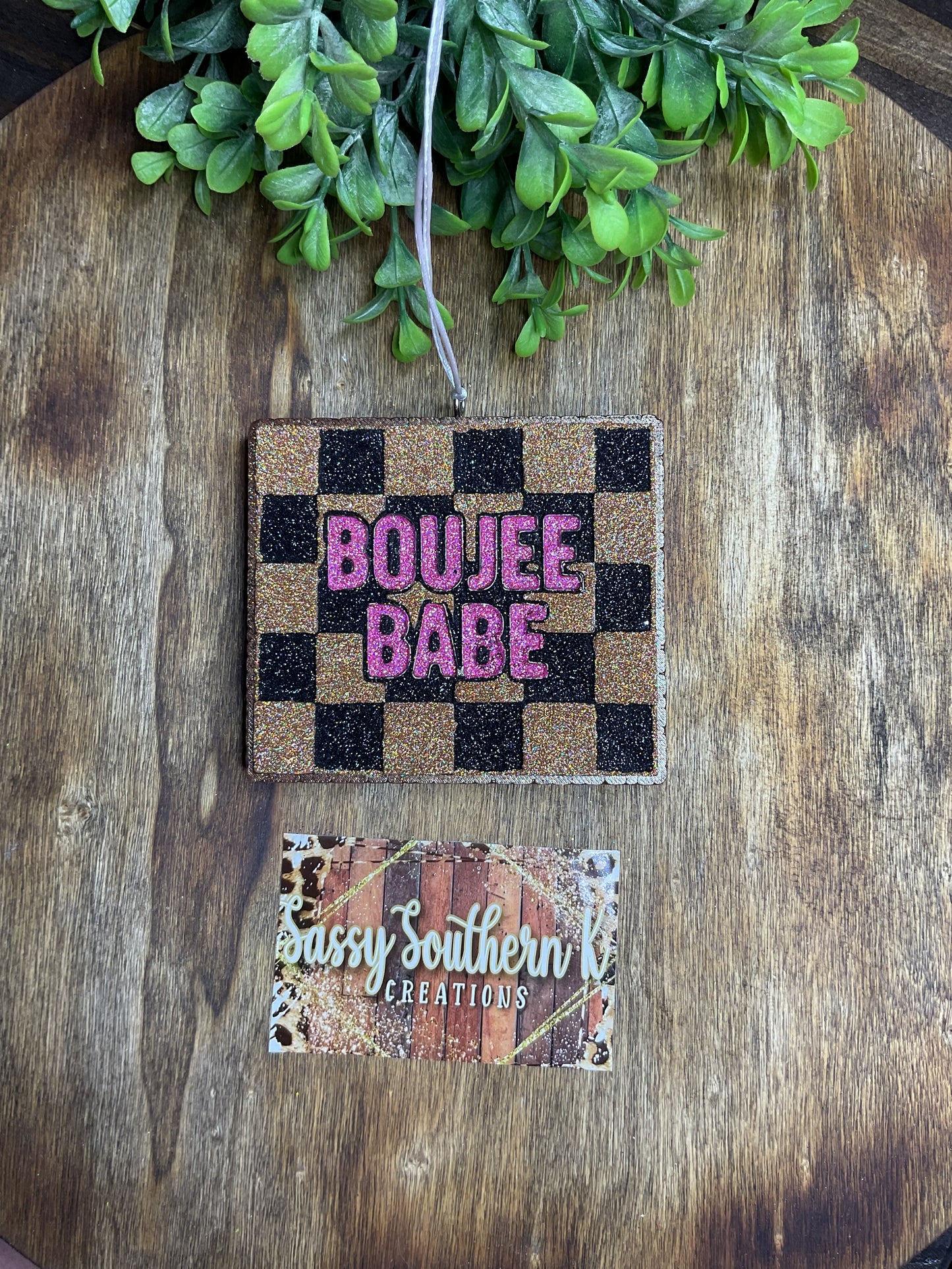 Car Freshie - Boujee Babe - Scent is Vanilla Lace