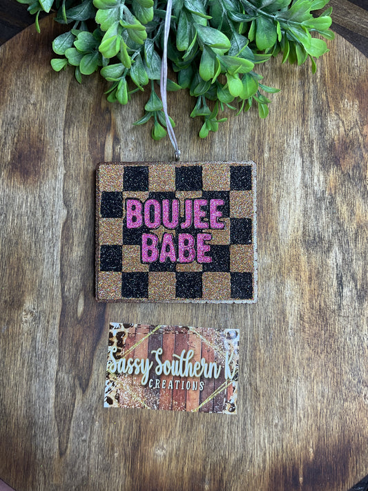 Car Freshie - Boujee Babe - Scent is Vanilla Lace