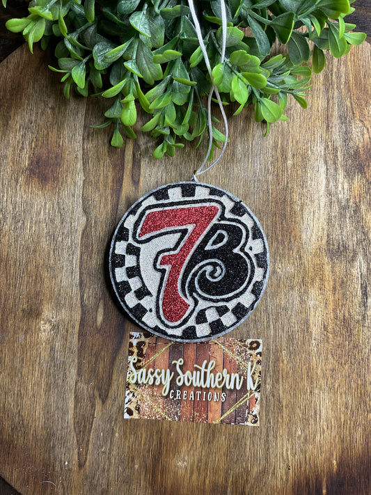 Car Freshie -  7 Brew - Scent is Pink Pineapple Sunrise