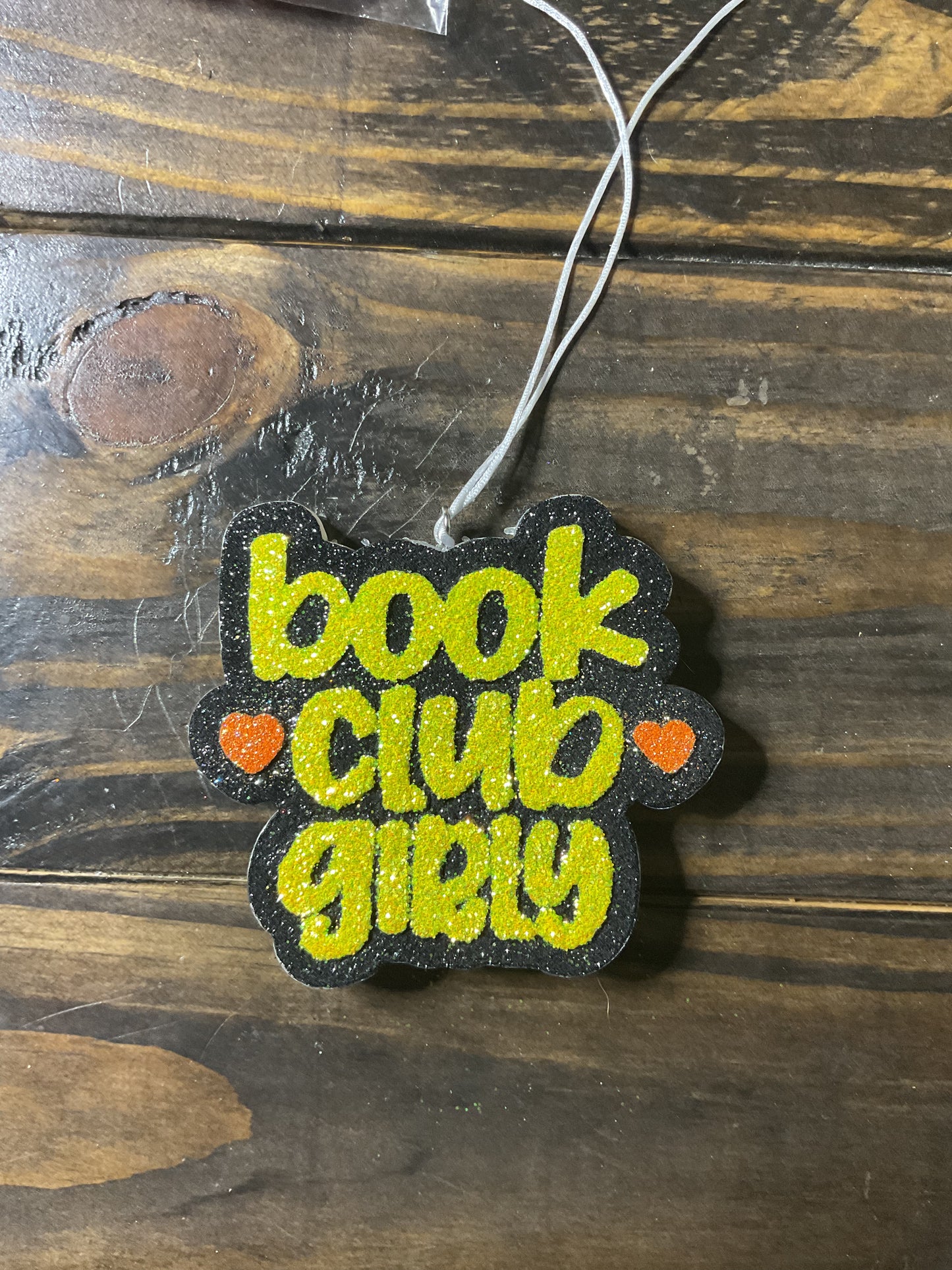Car Freshie - Book Club Girly - Scent is Coconut Cream