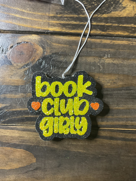 Car Freshie - Book Club Girly - Scent is Coconut Cream