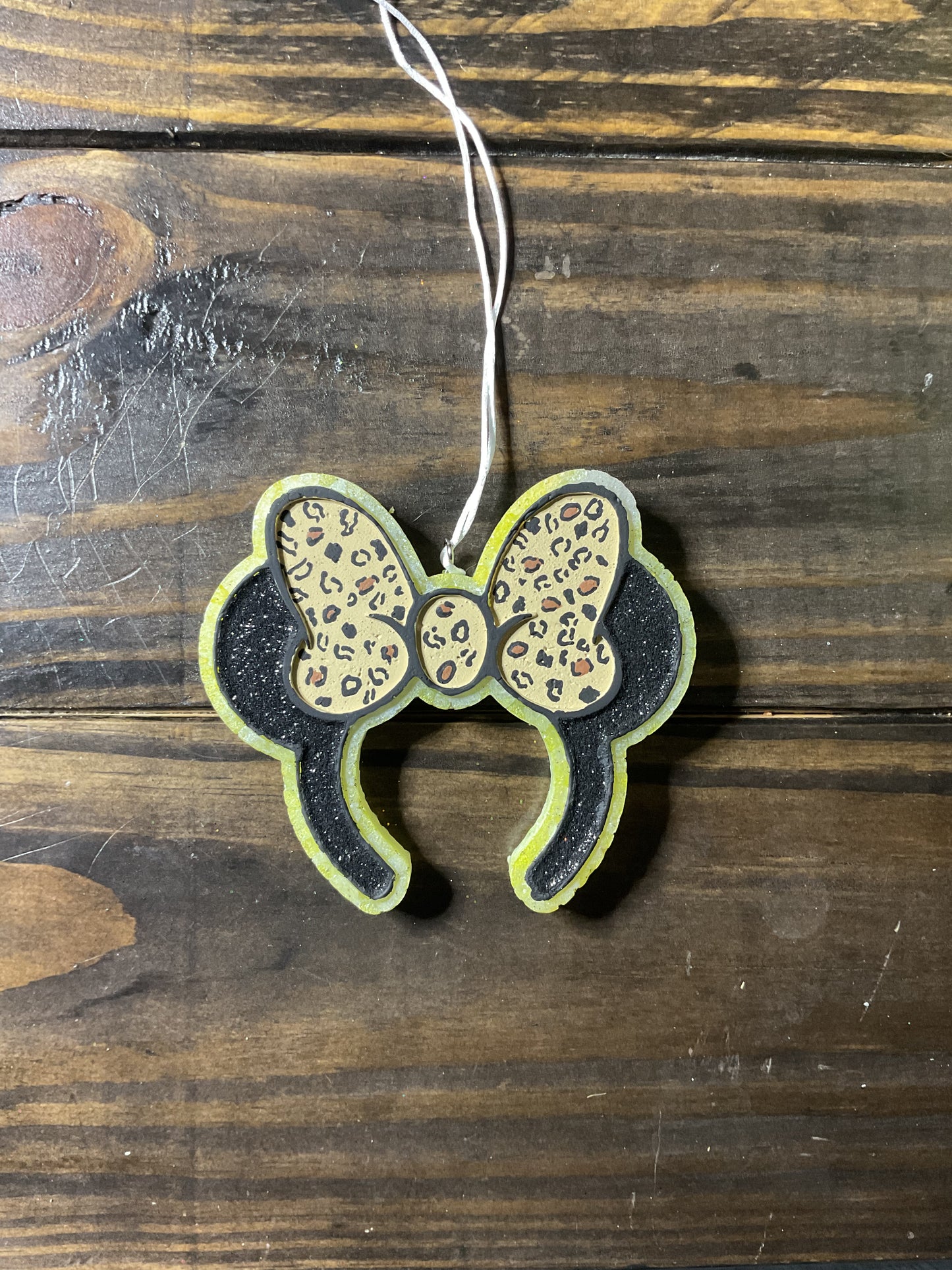 Car Freshie -  Minnie Ears - Scent is Strawberry Leather