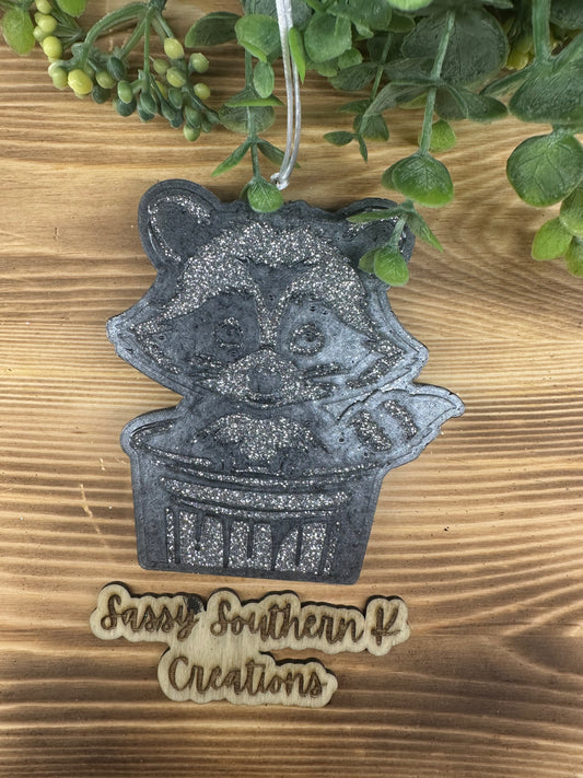 Car Freshie - Trash Panda - Scent is Volcano