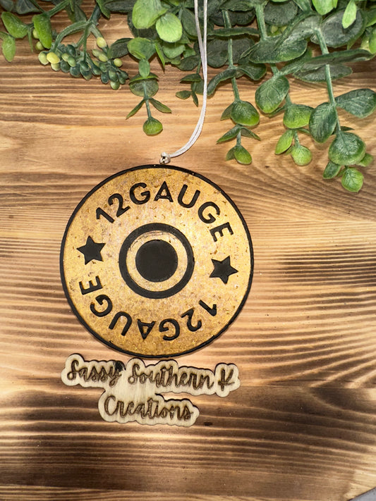 Car Freshie - 12 Gauge- Scent is Black Ice