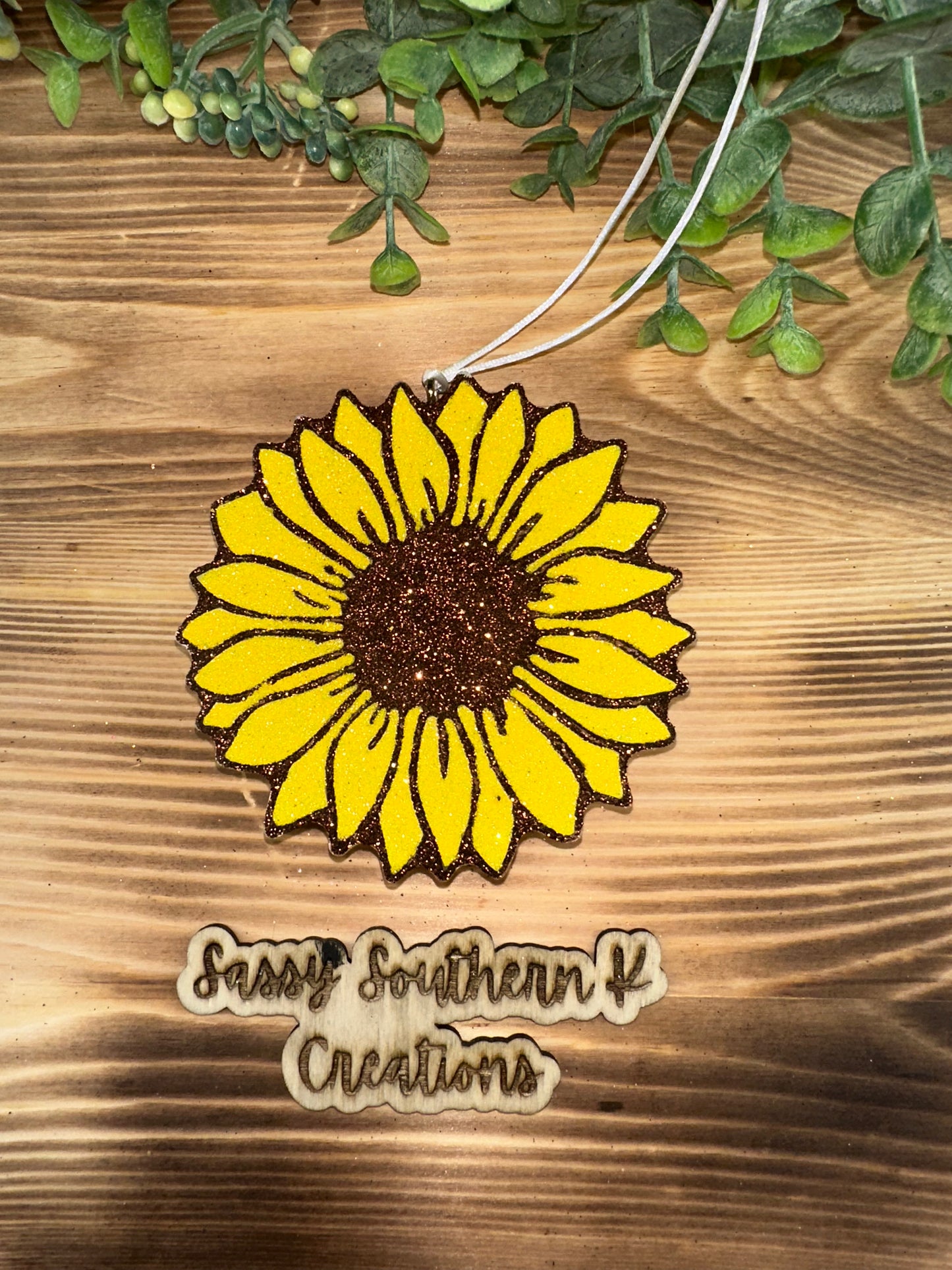 Car Freshie - Sunflower- Scent is Butt Naked