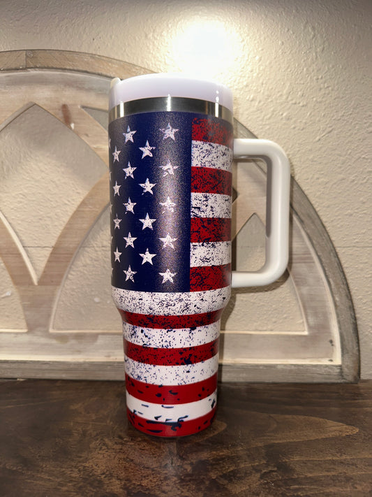 40oz Red/White/Blue