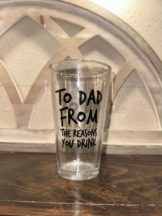 To dad - glass