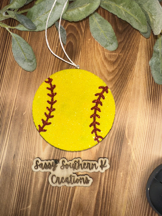 Car Freshie - Softball - Scent is Loving Spell