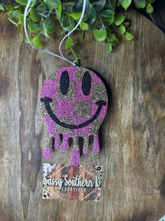 Car Freshie -  Smiley - Scent is Tiki Punch