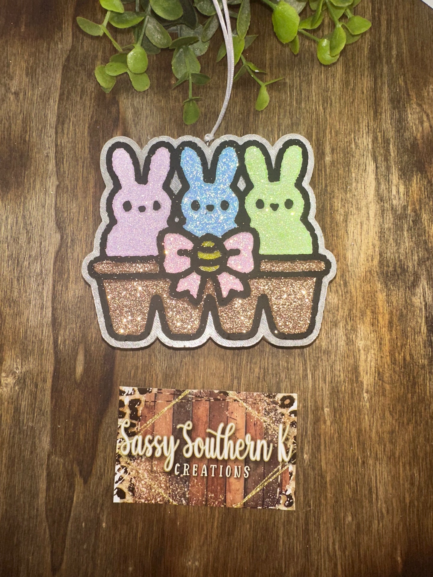 Car Freshie -  Peeps - Scent is Bunny Cake