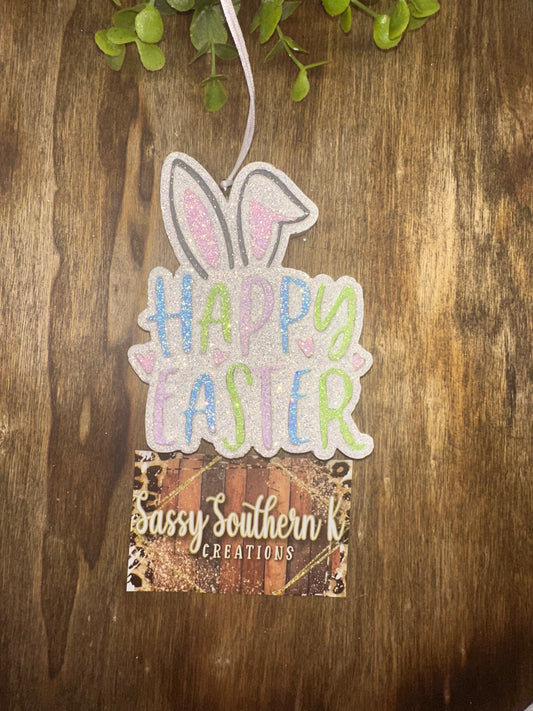 Car Freshie -  Happy Easter - Scent is Bunny Cake