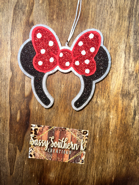 Car Freshie -  Minnie Ears - Scent is Summer Breeze