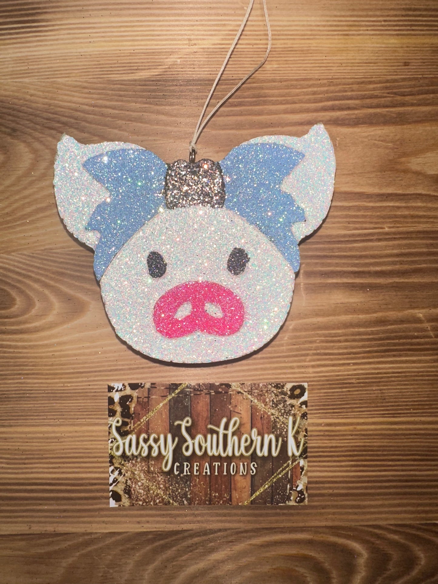 Car Freshie - Pig- Scent is Texas Barbie