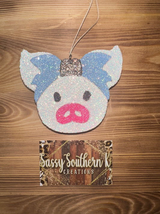 Car Freshie - Pig- Scent is Texas Barbie