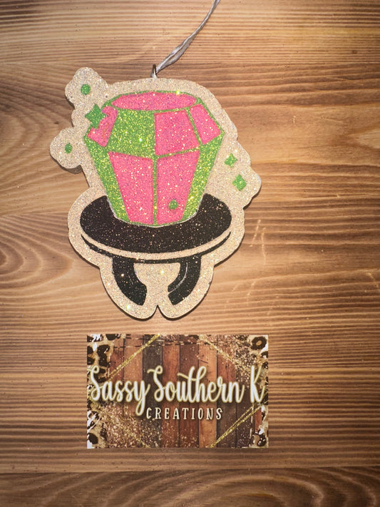 Car Freshie - Ring Pop- Scent is Coco Butter Cashmere