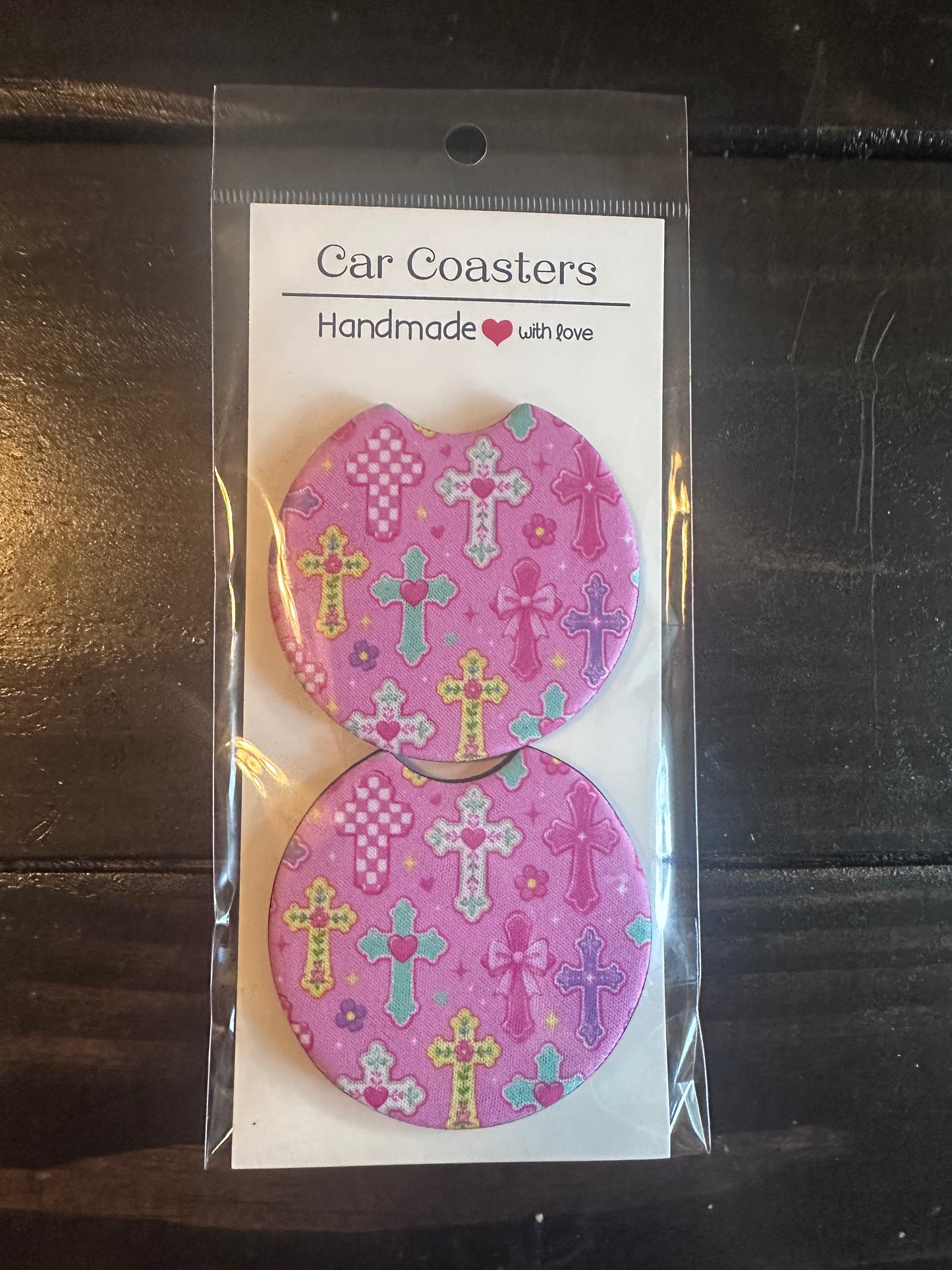 Car Coaster -Neoprene-  Cross