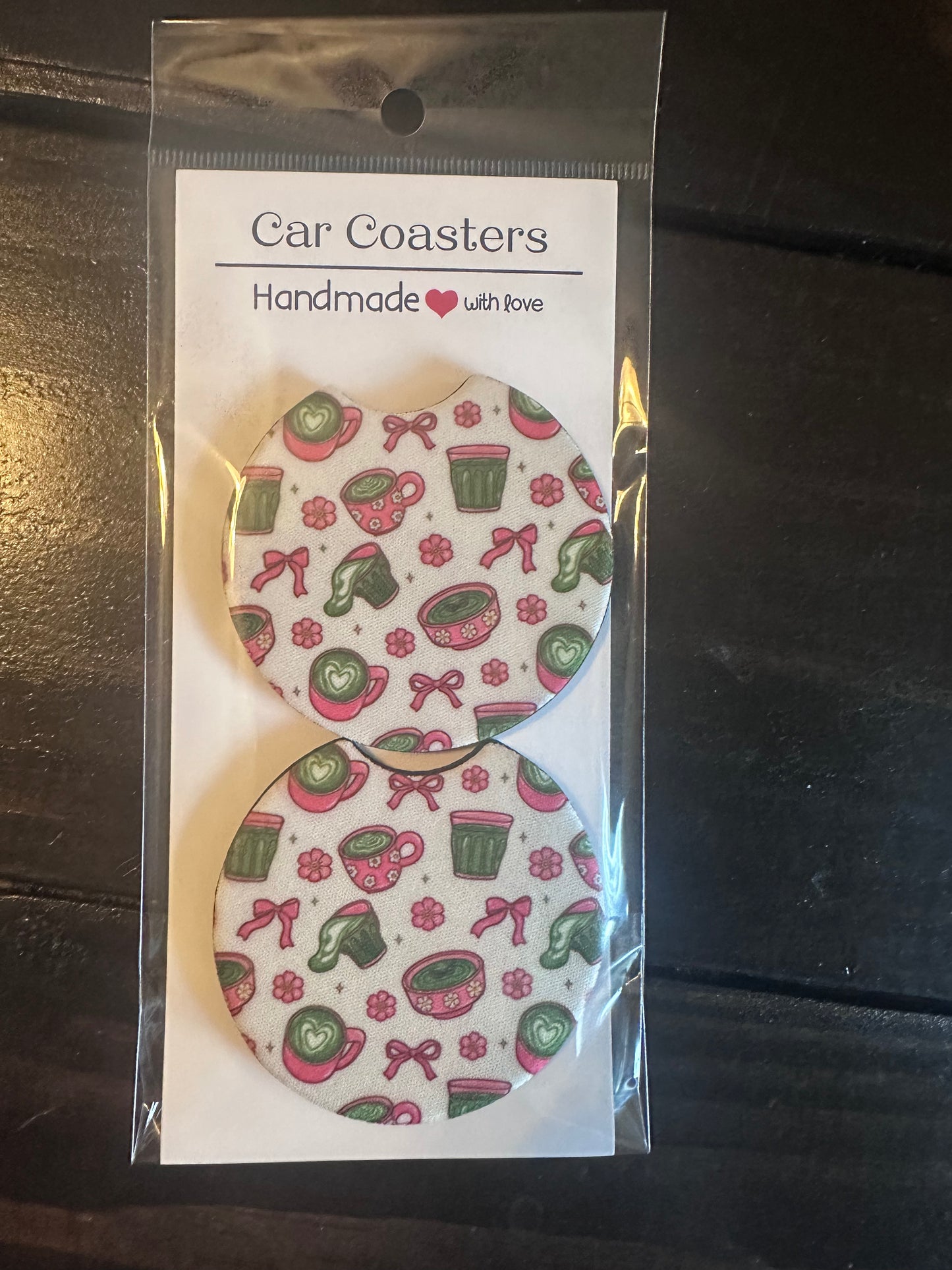 Car Coaster -Neoprene- Mocha