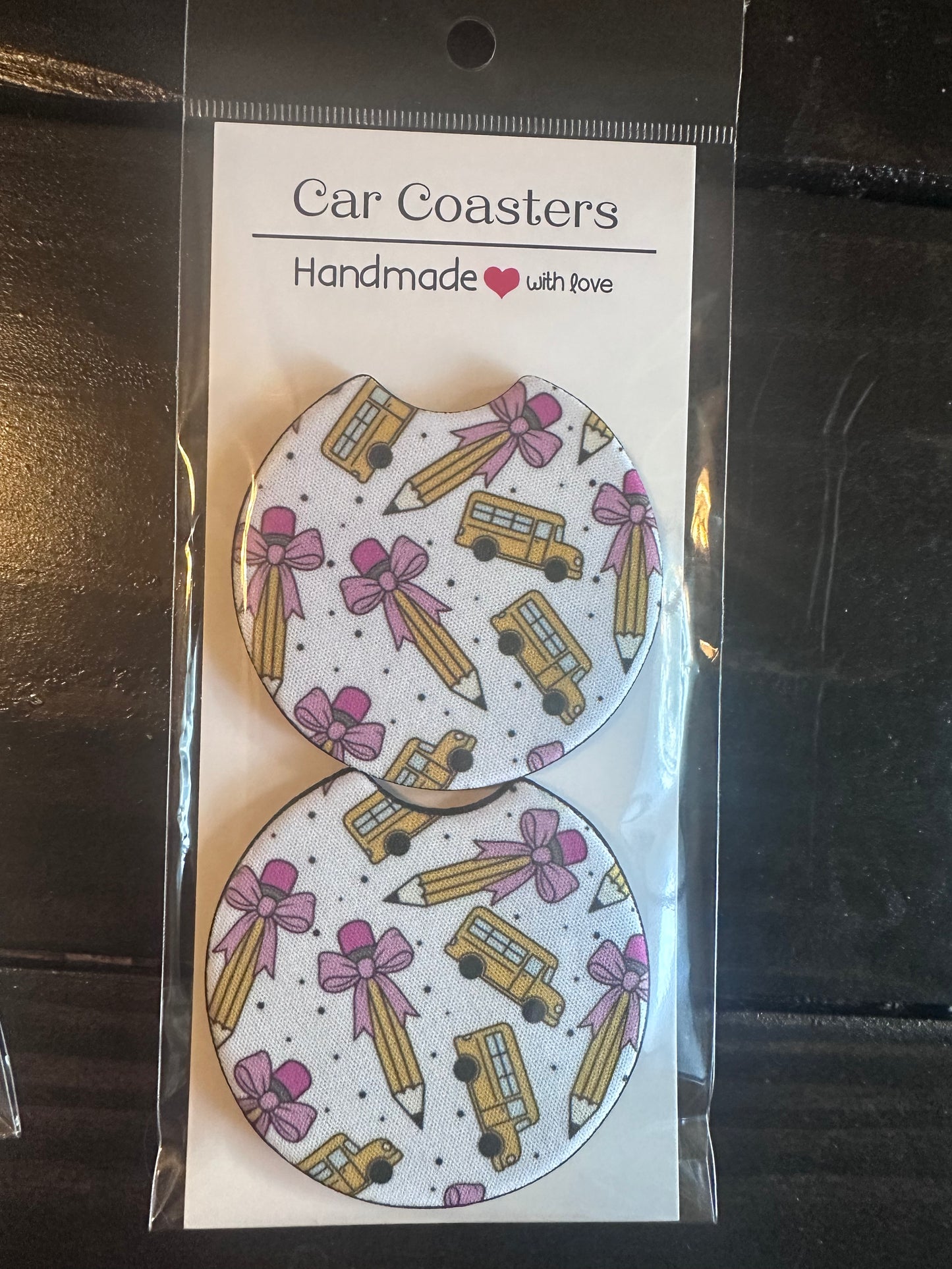 Car Coaster -Neoprene- School
