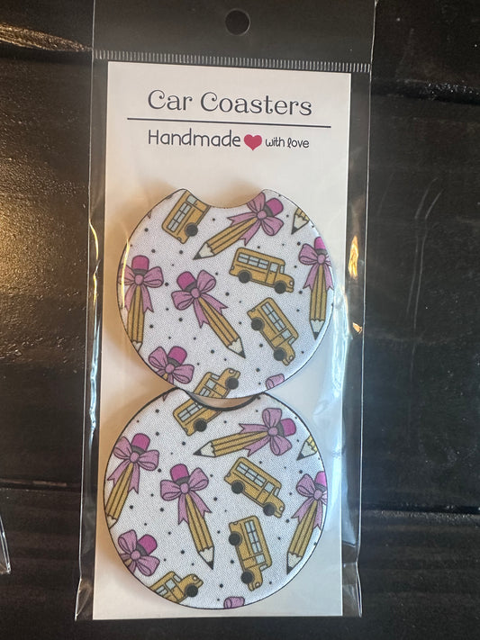Car Coaster -Neoprene- School