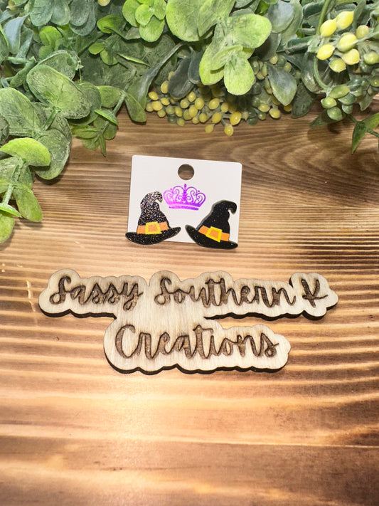 Witch Hat Earrings