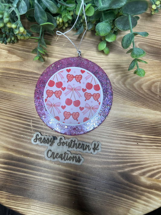 Car Freshie - Bow - Scent is Fruit Loops