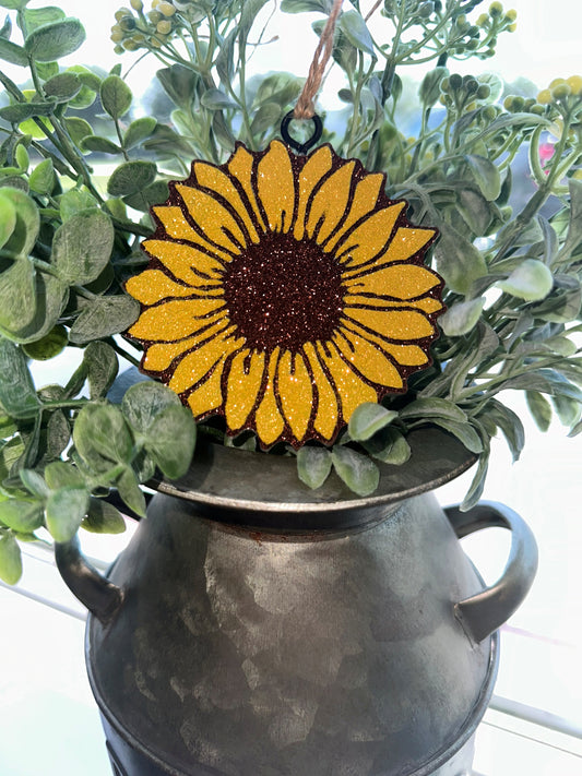 Sunflower Car Freshie - Strawberry